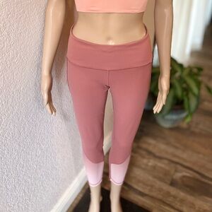 VICTORIA’S SECRET SPORT High-Waisted Mauve Pink Ombré ‘Knockout Tights'